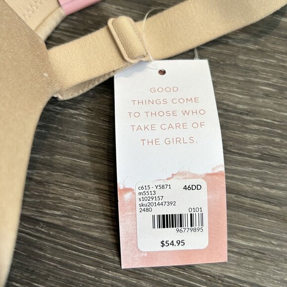 NEW Cacique Lightly Lined Balconette Bra 46DD Back Smoothing Satin Underwire - Picture 5 of 11